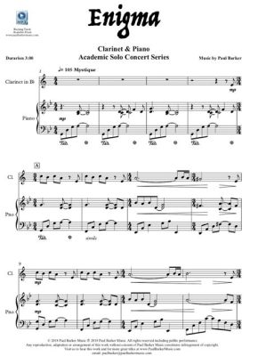 What Was I Made For: Clarinet Sheet Music and Its Enigma